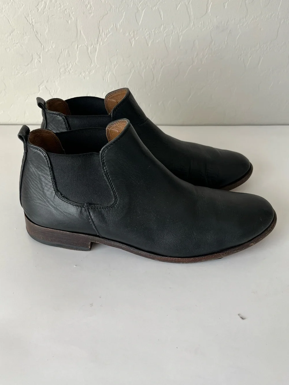 Sutro San Francisco Leather Ankle Chelsea Boots Made in Mexico Black Size 9.5